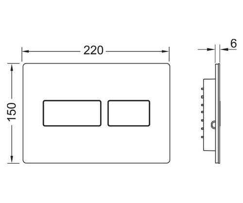 ע- לחצן הפעלה דו כמותי לבן מבריק SOLID חמת 9240432