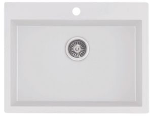 כיור מטבח גרניט 60*49*22 צבע לבן 70-4120 PROFLO - איסוף עצמי בלבד