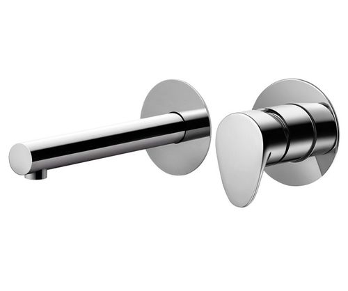 ע- ברז קיר לכיור רחצה פיה ארוכה גל WAVE צבע כרום חמת 305112