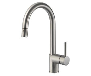  ברז מטבח נשלף PULL DOWN צבע נירוסטה מוברש  304668F16S חמת