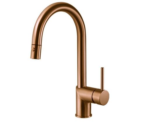 ברז מטבח נשלף PULL DOWN צבע נחושת מוברש  304668F20S חמת
