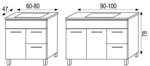 ארון סווינג פורמיקה 60 ס