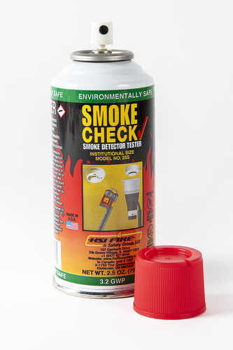 ספריי לבדיקת גלאי עשן.