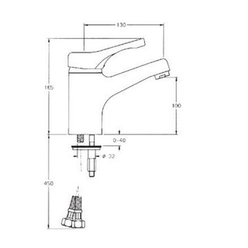 ברז פרח אלפא 302531 חמת