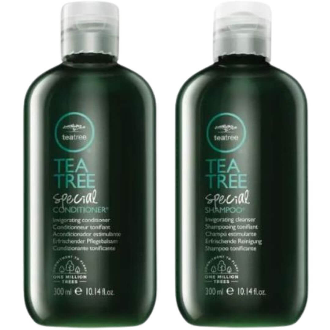 מארז שמפו ומרכך TEA TREE לשיער שומני פול מיטשל 300*2 מ"ל