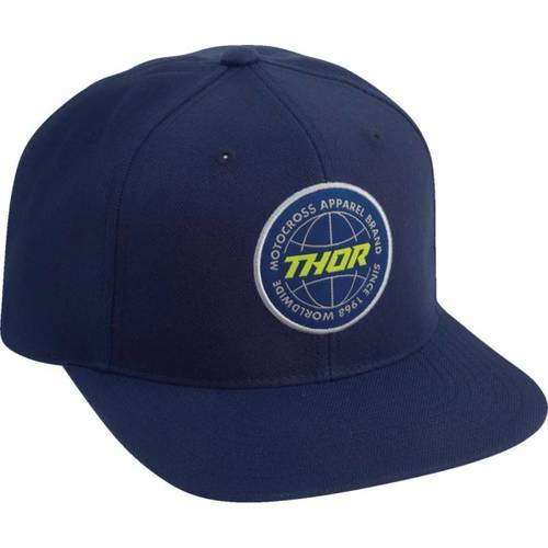 כובע מצחיה THOR MX כחול\צהוב V2024