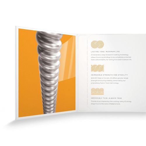 זוית נוספת D'Addario 10-46 Regular Light Coated Electric Guitar Strings