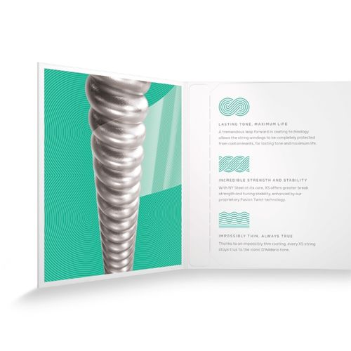 זוית נוספת D'Addario 11-56 Medium Top/Extra Heavy Bottom Electric Guitar Strings