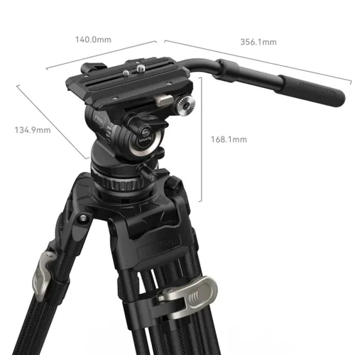 חצובת וידאו סיבי פחמן עם ראש SmallRig 4465 AD-Pro8