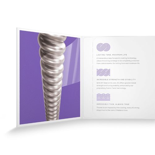 זוית נוספת D'Addario 11-49 Medium Coated Electric Guitar Strings