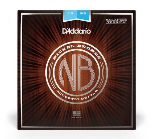 D'Addario 12-52 Light Balanced Tension Acoustic Guitar Strings