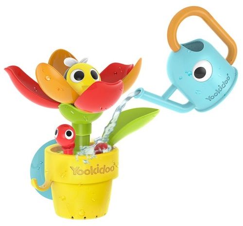 צעצוע אמבט - פרח מים עם דבורה מציצה ומשפך