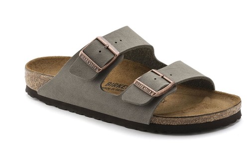 כפכפי בירקנשטוק לגברים Arizona Birko Flor Nubuck Stone