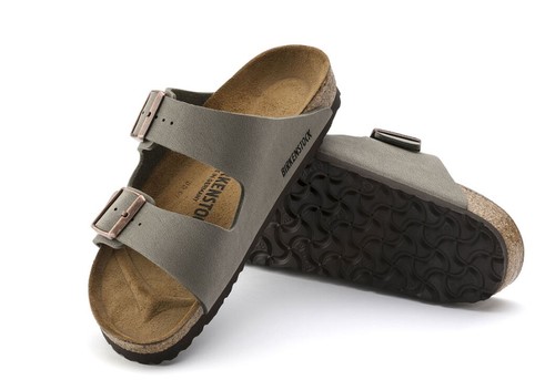 כפכפי בירקנשטוק לגברים Arizona Birko Flor Nubuck Stone