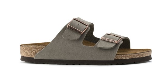 כפכפי בירקנשטוק לגברים Arizona Birko Flor Nubuck Stone