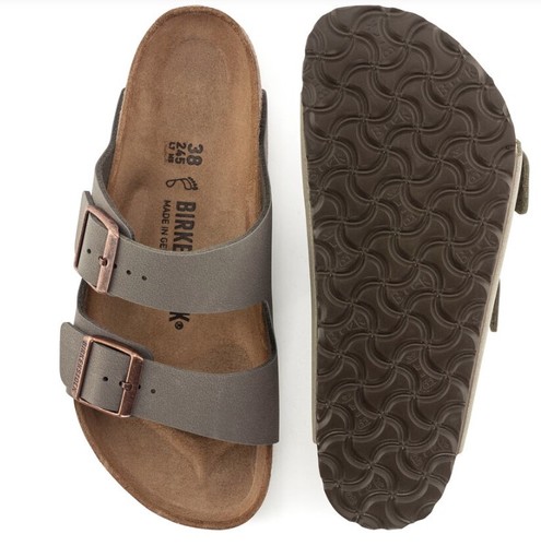 כפכפי בירקנשטוק לגברים Arizona Birko Flor Nubuck Stone