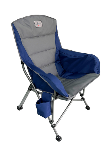 כורסת שטח מתקפלת NORD BLUE דגם Deluxe Comfort Malibu