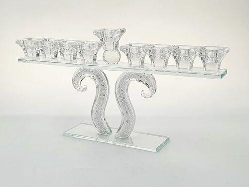 חנוכיה קריסטל דלתא19X37