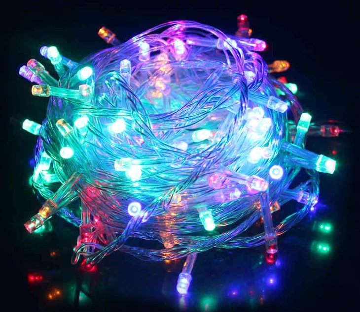 מריץ אורות שקוף לדים צבעוניים RGB
