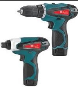 סט אימפקט - מברגה/מקדחה 10.8V עם 2 סוללות ליתיום 1.3AH
