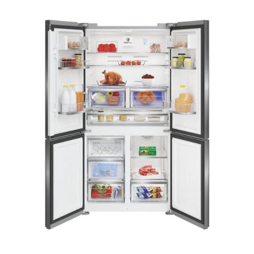 מקרר 4 דלתות GQN1622GW Grundig זכוכית לבנה