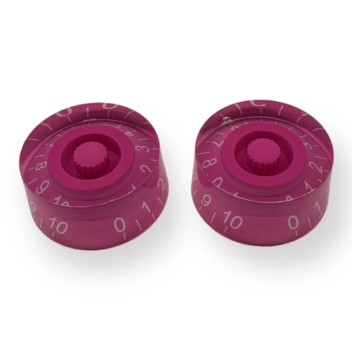 סט 2 כפתורים לגיטרה AX-L535-2 AxLabs Purple Speed Knob With White Font