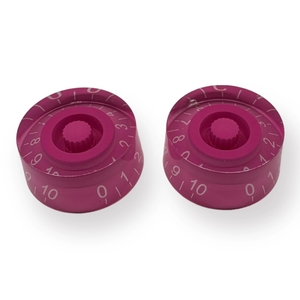 סט 2 כפתורים לגיטרה AX-L535-2 AxLabs Purple Speed Knob With White Font