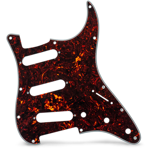 פיקגארד לגיטרה AX-PGS3P11S-BT AxLabs Strat-Style Pickguard - 3 Ply / 11-Hole Mount, Brown Tortoise