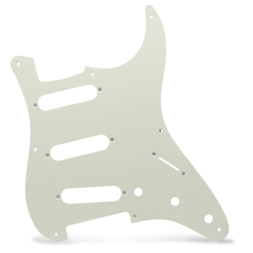 פיקגארד לגיטרה AX-PGS3P11S-WP AxLabs Strat-Style Pickguard - 3 Ply / 11-Hole Mount, White Pearl