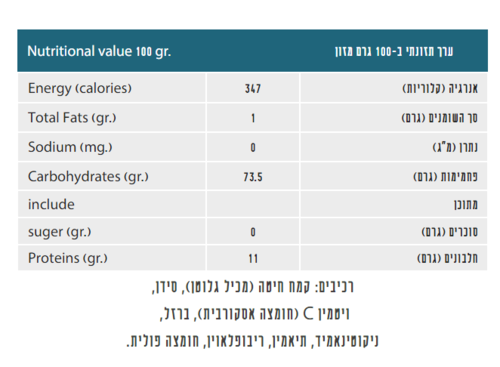 קמח לחם שטיבל 2 - 1 ק