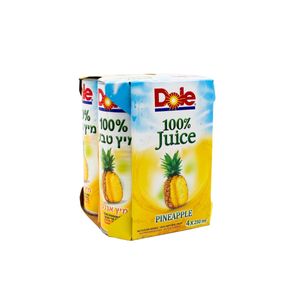 10 קרטון מיץ דול אננס טבעי Dole 100% Pineapple Juice