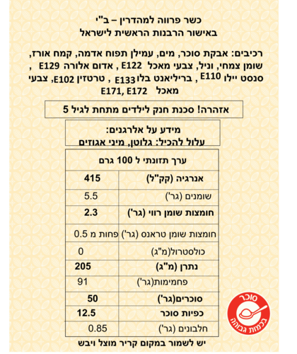 סוכריות מיזרה ורמיסל כסף 100 גרם
