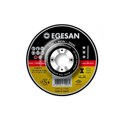 דיסק חיתוך מקצועי לברזל 1/8 - 1/2 4 אינץ EGESAN