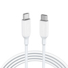 כבל 1.8 מטר לבן Anker PowerLine III USB-C to USB-C 100W White A8856