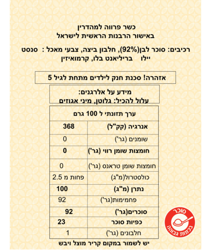 טיפטופים מעורב בנים - 60 גרם