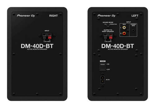 זוג מוניטורים DJ אקטיביפאסיבי Pioneer DM-40D-BT עם בלוטות'