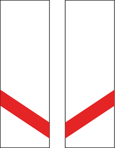 תמרור 132 מפגש מסילת ברזל במרחק של 100 מטר