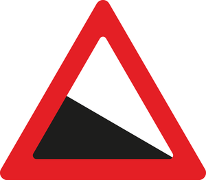 תמרור 140 ירידה תלולה