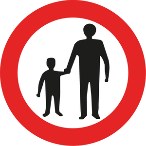 תמרור 413 אסורה הכניסה להולכי רגל