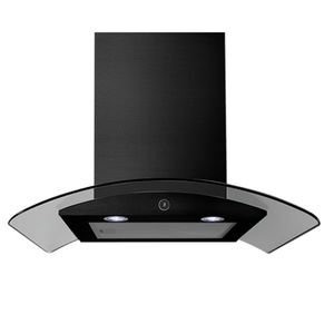 קולט אדים צמוד קיר 60 ס"מ Midea 60V71 נירו' שחורה\זכוכית
