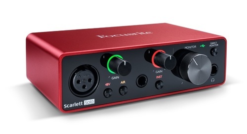 Focusrite כרטיס קול Scarlett Solo 4th Gen