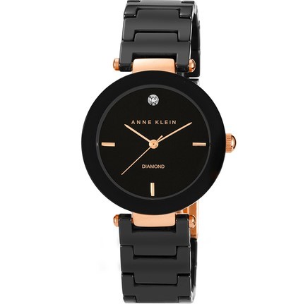 Anne Klein AK/1018RGBK קרמיקה שיבוץ יהלום לנשים