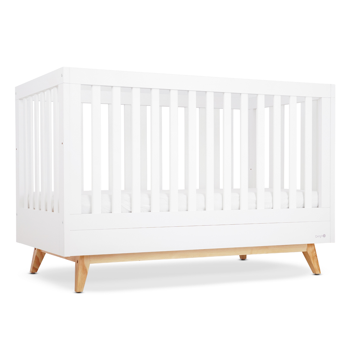 מיטת תינוק דייניז מייסון לבן/עץ – Dainy’s Maison™ Baby Bed White/Wood 130×70 cm