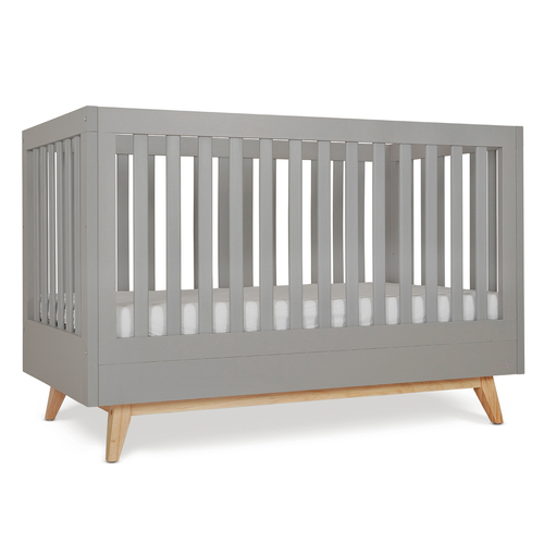מיטת תינוק דייניז מייסון אפור/עץ – Dainy’s Maison™ Baby Bed Graphit/Wood 130×70 cm