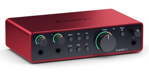 Focusrite כרטיס קול Scarlett 2i2 4th Gen