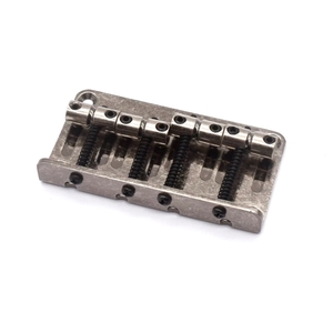 גשר לגיטרה בס 4 מיתרים KD2BA1002AS KD By AxLabs Vintage Style Antique Silver