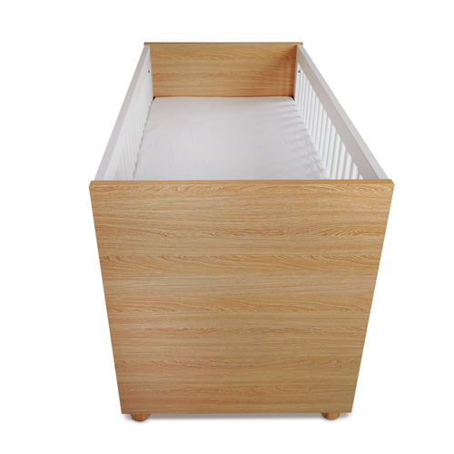 מיטת תינוק דייניז קורי לבן/עץ – Dainy’s Corry™ Baby Bed White/Wood 130×70 cm