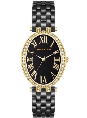 Anne Klein AK/3996GPBK קרמיקה אובלי קטן 