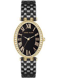 Anne Klein AK/3996GPBK קרמיקה אובלי קטן