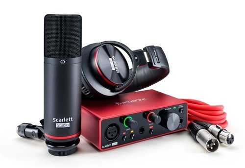 Focusrite חבילת אולפן Scarlett Solo Studio 4th Gen